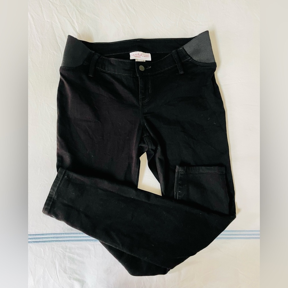 Isabel by Ingrid & Isabel Black Skinny Entubado Maternity Jean Size 2